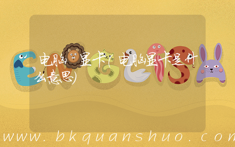 电脑 显卡(电脑显卡是什么意思)